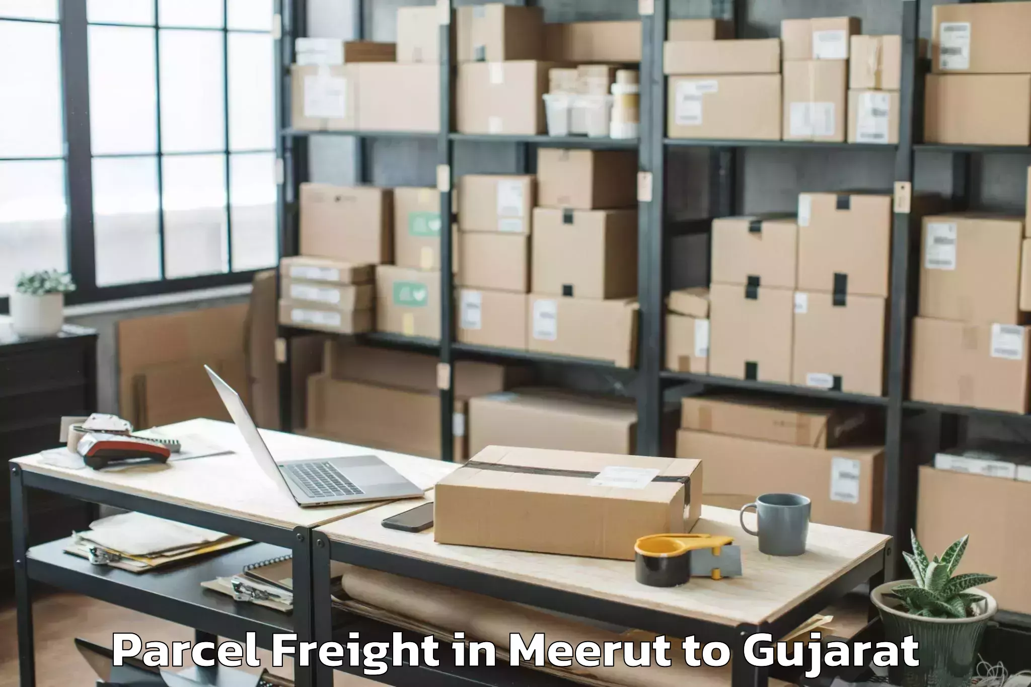 Hassle-Free Meerut to Gujarat Technological Universi Parcel Freight